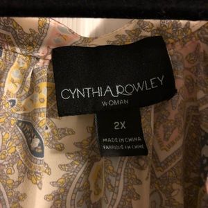 Cynthia Rowley Tops - Pastel, plus size, printed paisley top Cynthia Rowley Tops - Pastel, plus size, printed paisley top